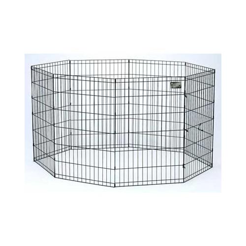 Midwest Black E-Coat Pet Exercise Pen 8 Panels Black
